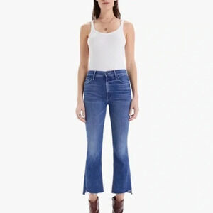Mother Jean The Insider Crop Step Hem Crop Fray Wish On A Star Size 25 B2300